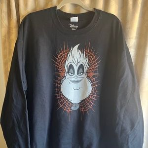 Disney Ursula the Sea Witch Sweatshirt, Black, 2XL